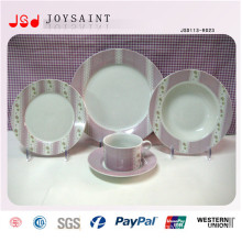 High Quality Porcelain Dinner Sets with Plate Cofffee Cup Saucer for Hotel